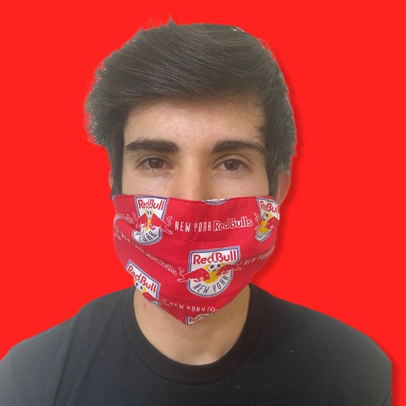 New York Red Bull MLS Adult Face Mask - Picture 1 of 3